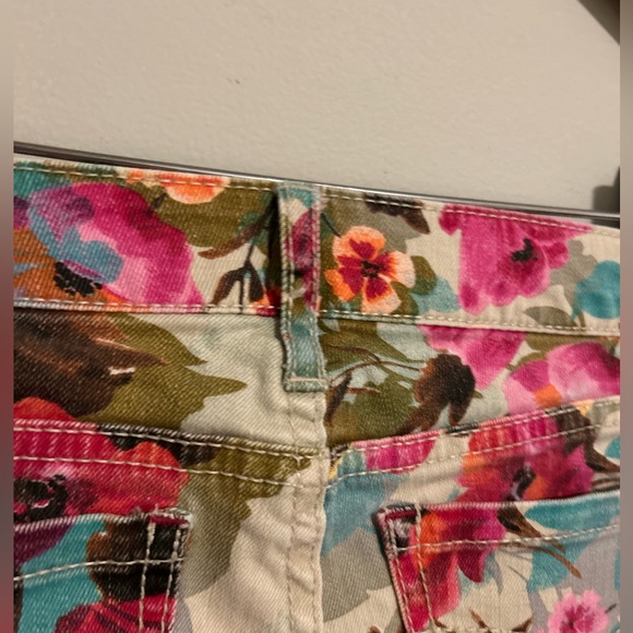 NWOT AEROPOSTALE Ashley Ultra Skinny Floral Cotton Blend Women's Jeans SZ 00REG - Picture 5 of 7